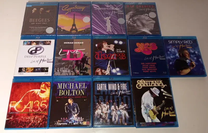 Colección de Blu-rays de conciertos en vivo - 1