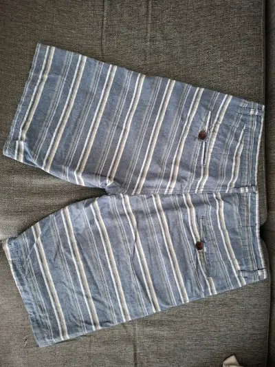 Bermudas de rayas azules para hombre - miniatura 2