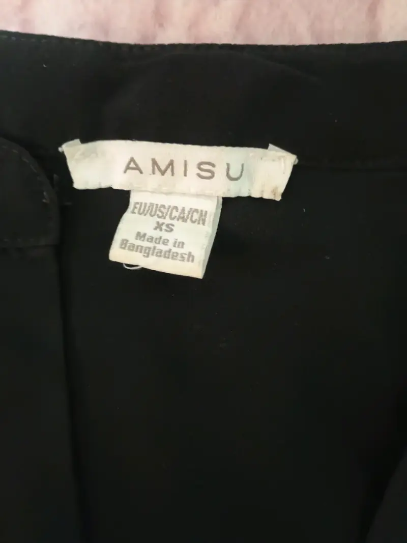 Blusa sin mangas negra Amisu talla XS - 3