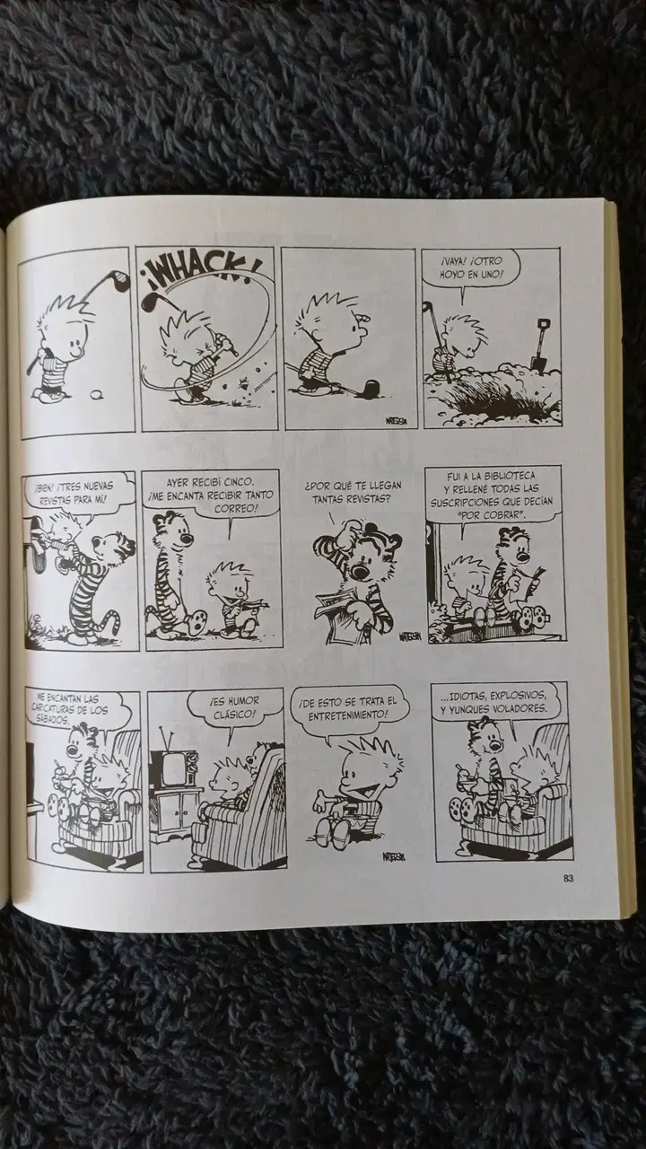 Libro de historietas Calvin y Hobbes de Bill Watterson - 4