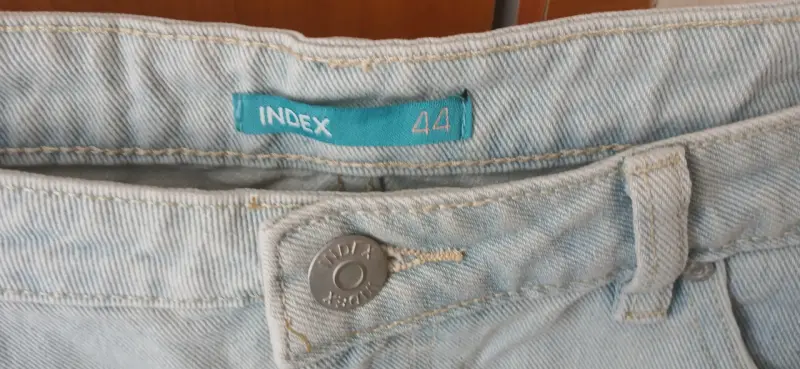 Shorts de mezclilla claros Index talla 44 - 3