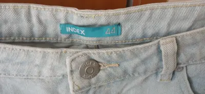 Shorts de mezclilla claros Index talla 44 - miniatura 3