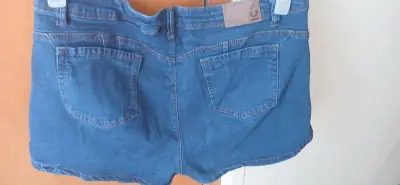 Shorts de mezclilla azul para mujer talla 48 - miniatura 3