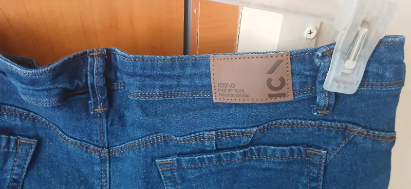 Shorts de mezclilla azul para mujer talla 48 - 4