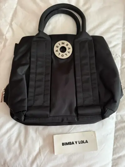Bolso negro Bimba y Lola con doble cierre - miniatura 1