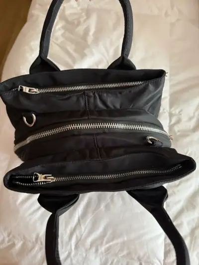 Bolso negro Bimba y Lola con doble cierre - miniatura 2