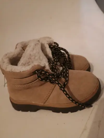 Botines de invierno para niños con forro de lana - miniatura 2
