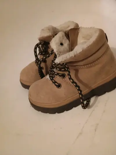 Botines de invierno para niños con forro de lana - miniatura 3