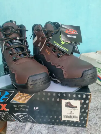 Botines de seguridad V-Flex marrones talla 41 - miniatura 1