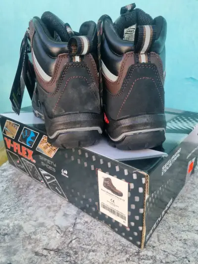 Botines de seguridad V-Flex marrones talla 41 - miniatura 3