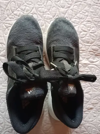 Zapatillas deportivas negras Adidas para correr - miniatura 2
