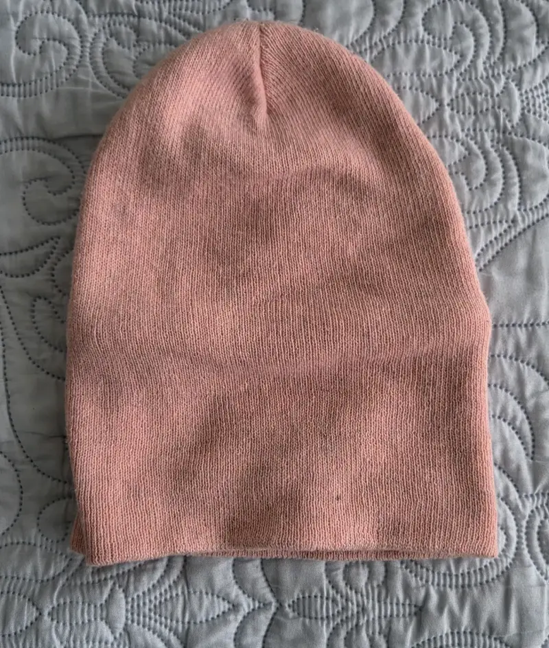 Gorro de lana rosa suave para invierno - 2
