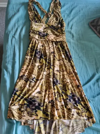 Vestido estampado animal print para mujer - miniatura 1