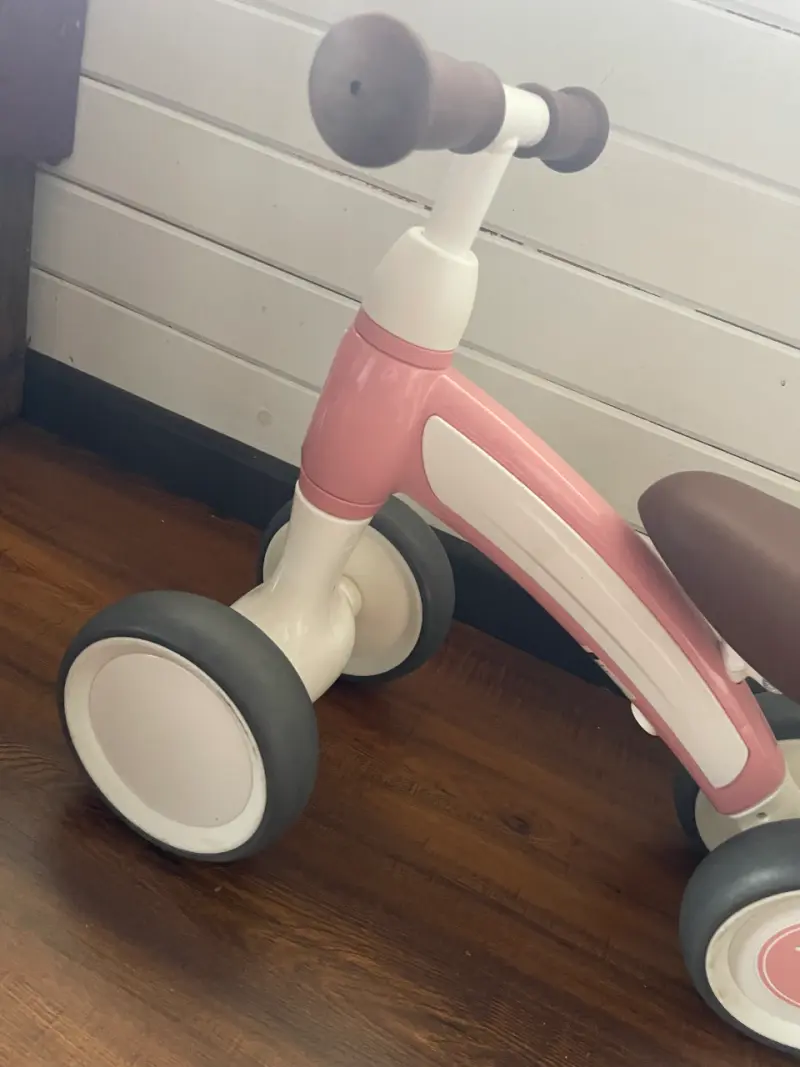 Bicicleta sin pedales para niños rosa Cutey - 3