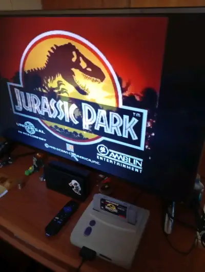 juego Jurassic Park  Super Nintendo - miniatura 1