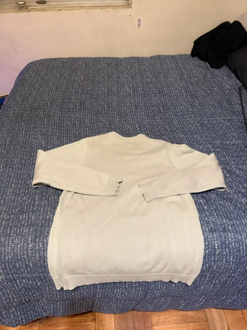 Suéter beige de hombre Lacoste en buen estado - 5