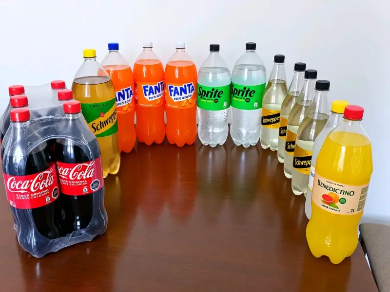 Pack de bebidas variadas Coca-Cola, Fanta y más