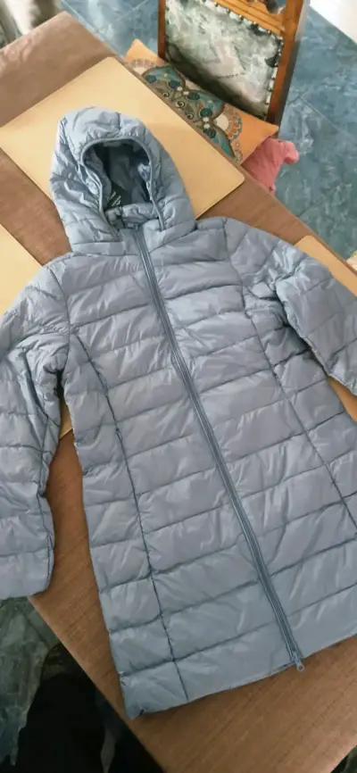 Chaqueta impermeable gris con capucha Norterra - miniatura 2