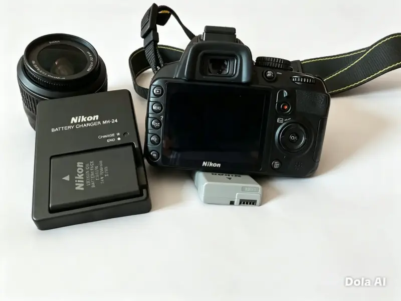Cámara Nikon D3100 con kit completo y accesorios - 1