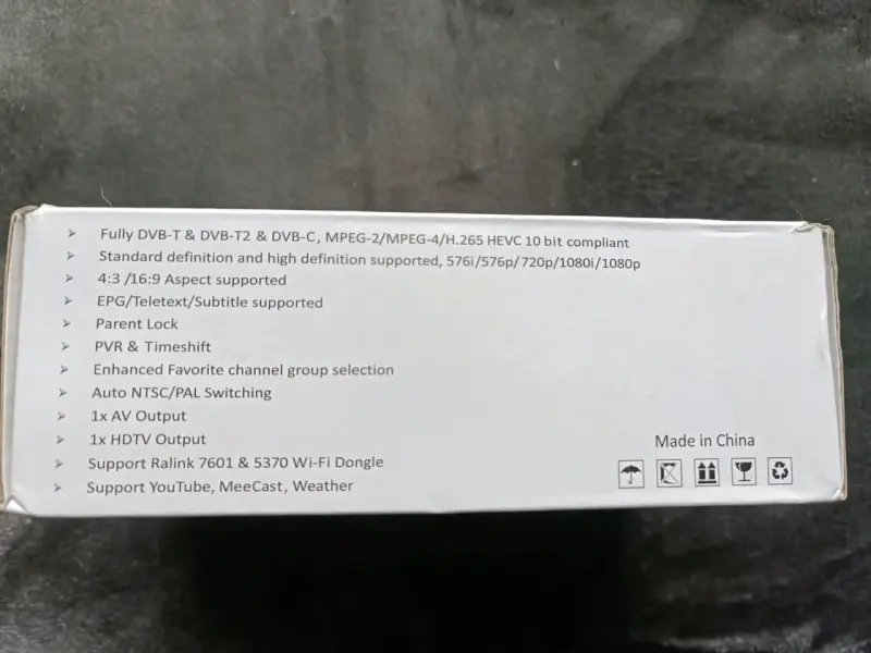 Receptor TV digital KOQIT T10 H265 - No para Chile - 2
