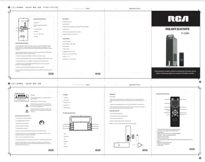 Parlante Bluetooth RCA con Control Remoto - miniatura 4