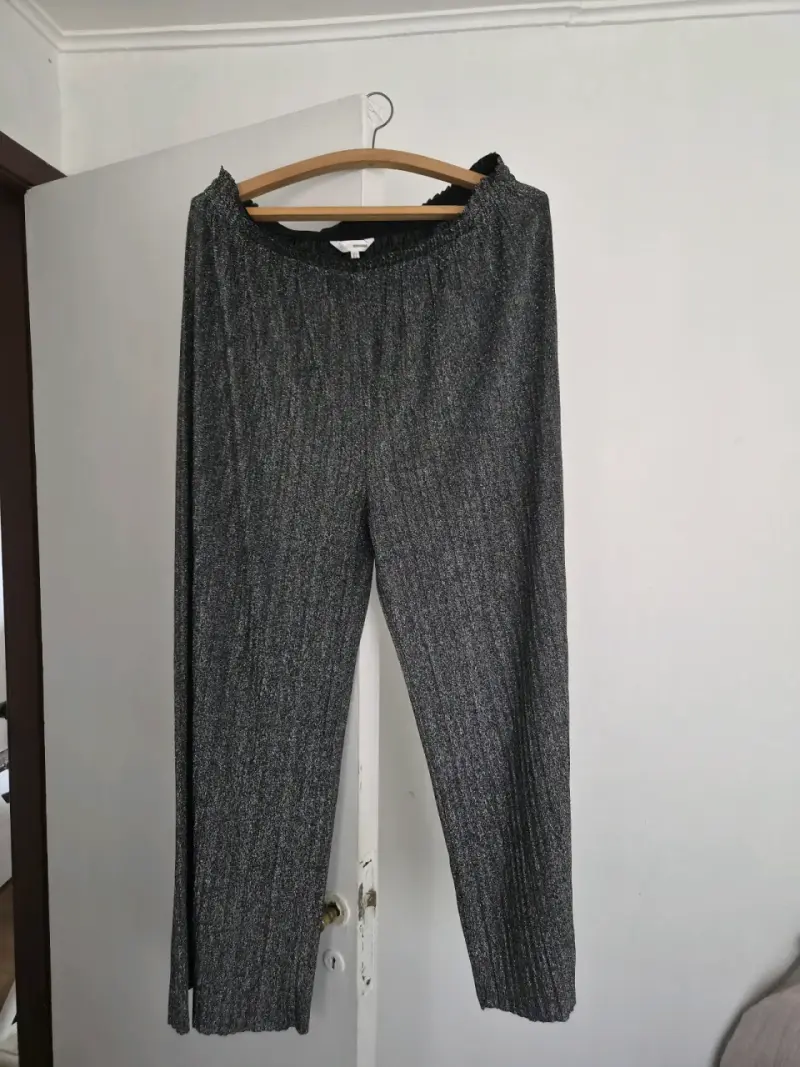 Pantalones de Mujer Plateados Image Woman Talla XL - 1