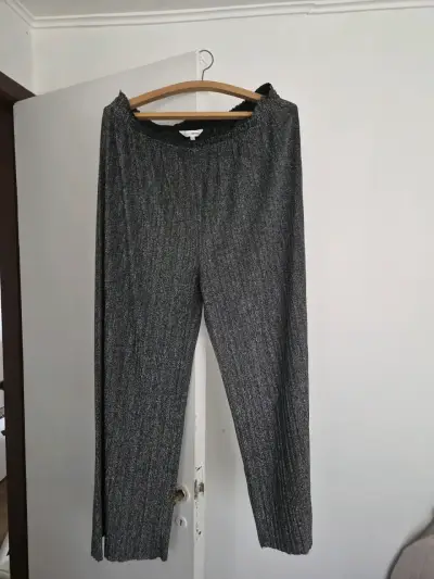 Pantalones de Mujer Plateados Image Woman Talla XL - miniatura 1