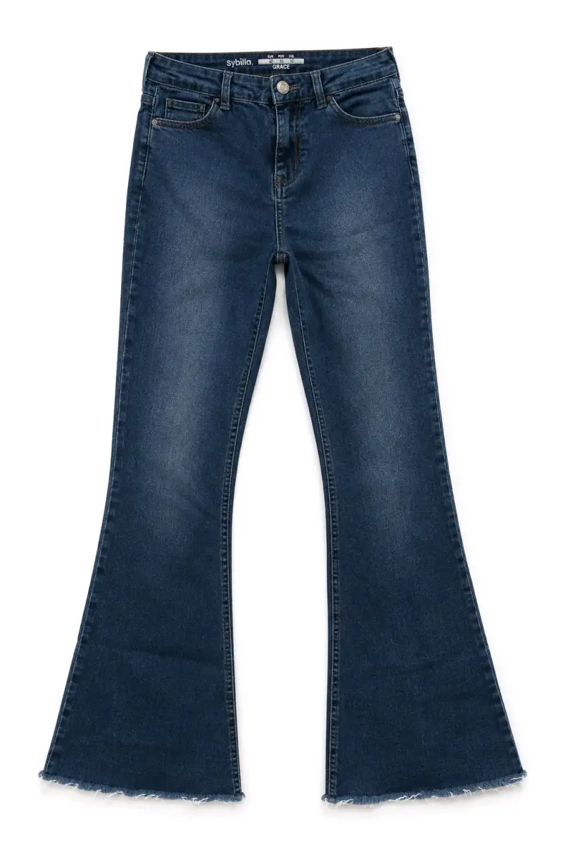 Jeans acampanados azul oscuro Sybilla Grace