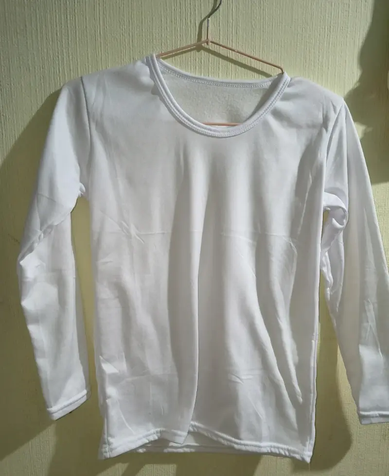 Polera térmica blanca manga larga
