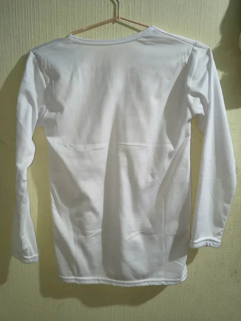 Polera térmica blanca manga larga - 2