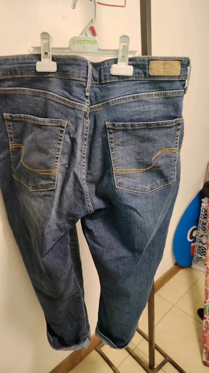 Jeans de mezclilla azul para mujer - 2