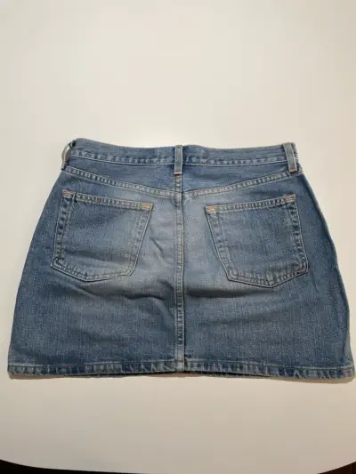 Falda de mezclilla azul casual para mujer - miniatura 2