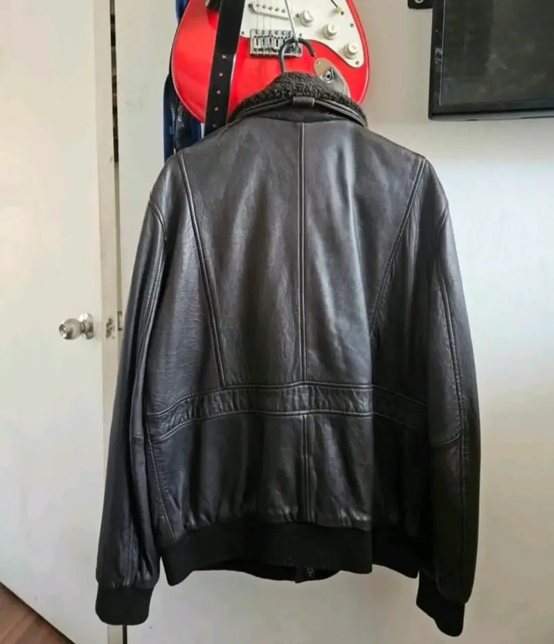 Chaqueta de cuero Ferouch con cuello desmontable - 3
