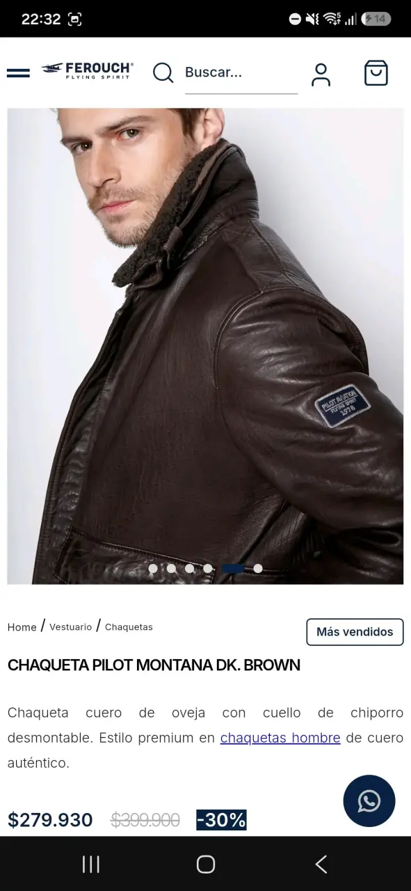 Chaqueta de cuero Ferouch con cuello desmontable - 4