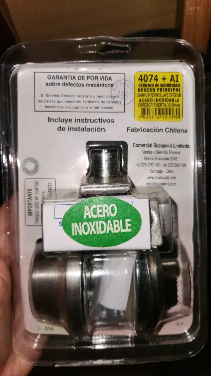 Cerrojo de Seguridad Scanavini Acero Inoxidable - 2