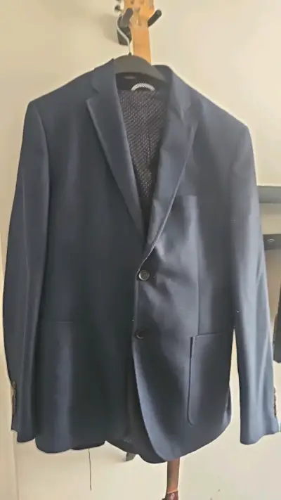 Blazer azul marino Ferouch para hombre - miniatura 1