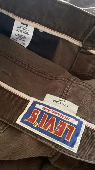 Pantalones de pana marrón Levi's para hombre - miniatura 5