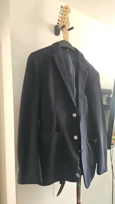 Blazer azul marino Ferouch para hombre - miniatura 1