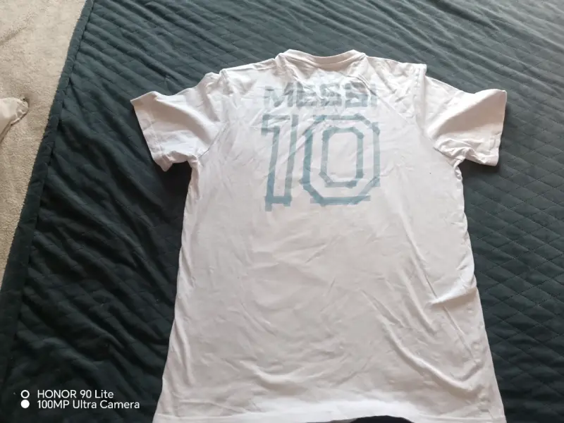 Polera Adidas Messi 10 Blanca Talla M - 3