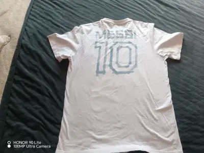 Polera Adidas Messi 10 Blanca Talla M - miniatura 3