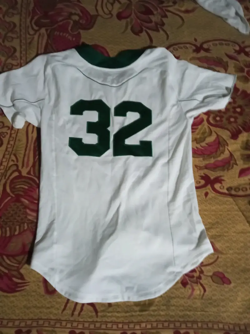 Camiseta de béisbol Adidas blanca con logo DC - 2