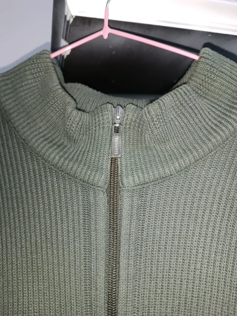 Chaqueta de punto verde Lacoste con cierre - 2