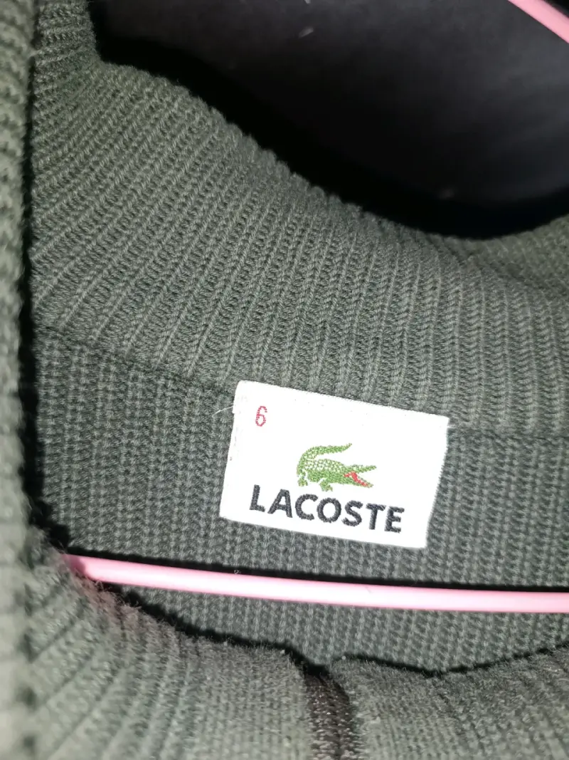 Chaqueta de punto verde Lacoste con cierre - 4