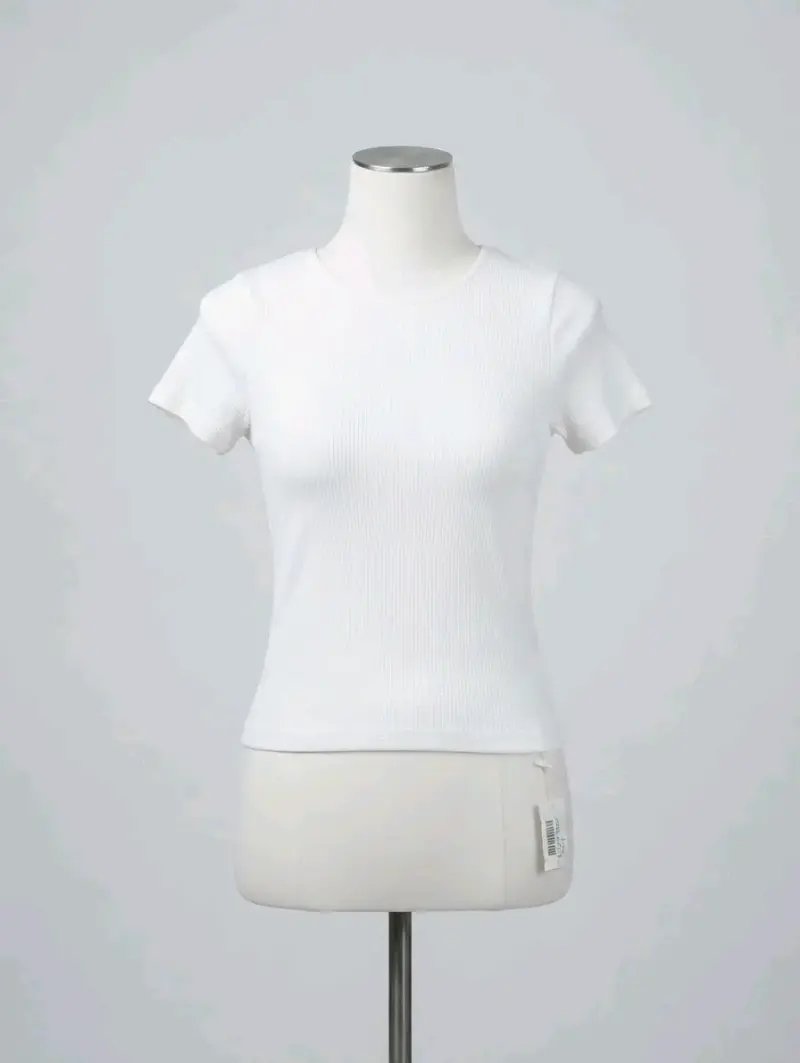 Polera Blanca de Algodón para Mujer - 1