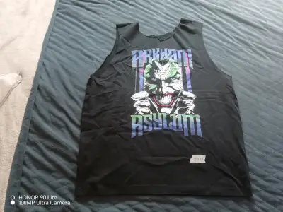 Polera sin mangas Arkham Asylum Joker negra - miniatura 1