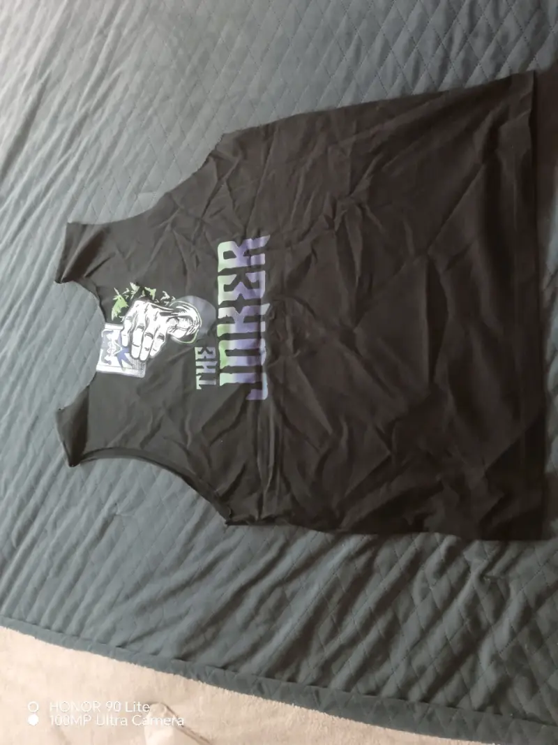 Polera sin mangas Arkham Asylum Joker negra - 2