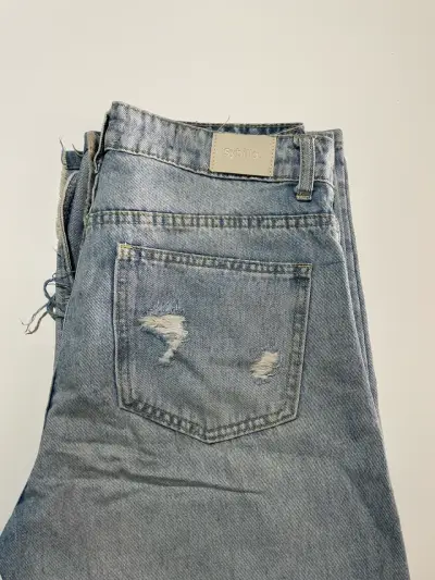 Jeans desgastados de mezclilla azul claro Sybilla - miniatura 2