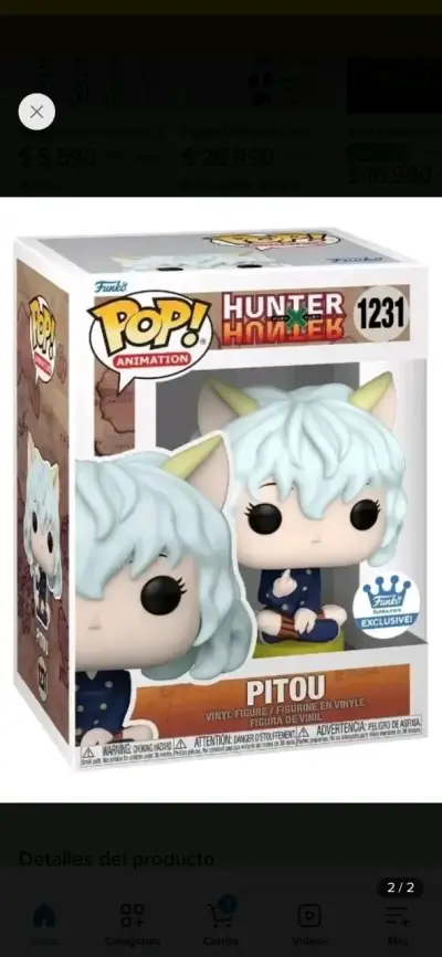 Figura Funko Pop Pitou Hunter x Hunter Exclusiva - miniatura 2