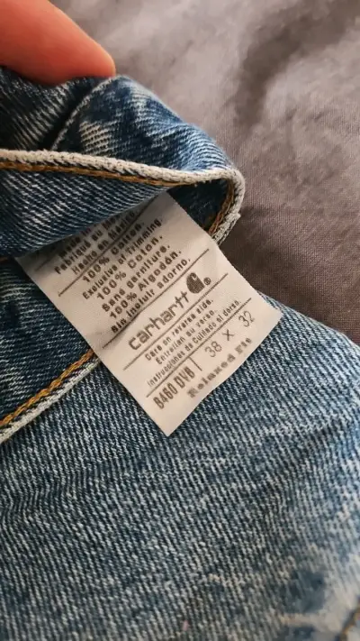 Jeans Carhartt de mezclilla azul - miniatura 2