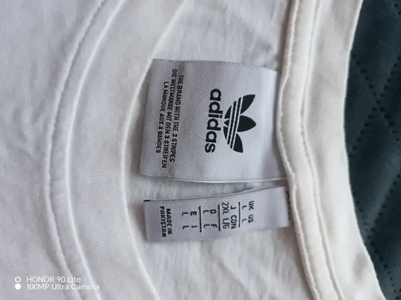 Polera sin mangas Adidas blanca con logo - 2